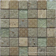 Thickness 8mm European Square Marble Stone Mosaic